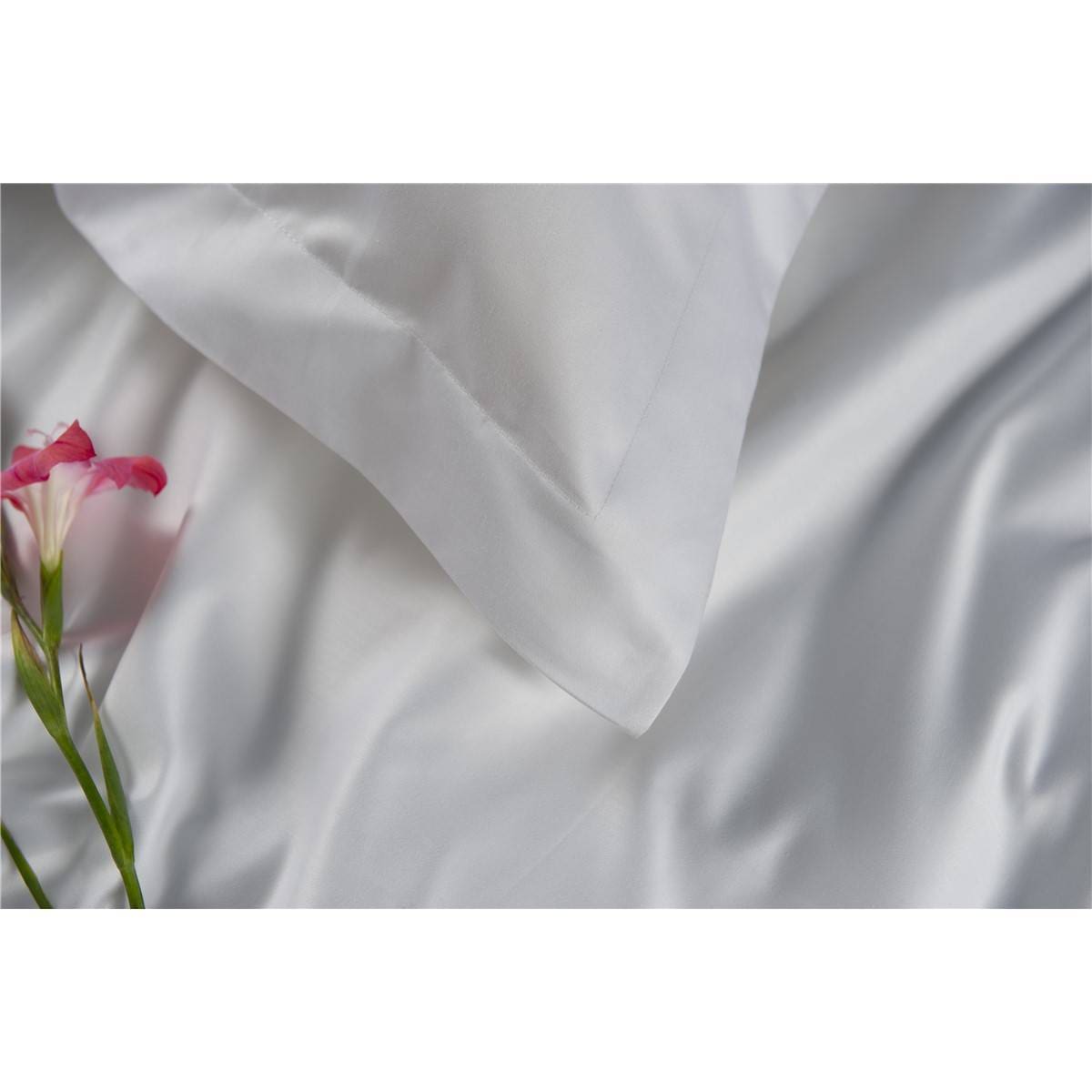 The Lyndon Company 1000 Thread Count Sateen White Oxford Pillowcase
