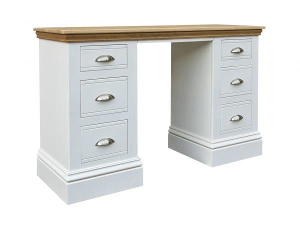New England Double Pedestal Dressing Table - Image 2