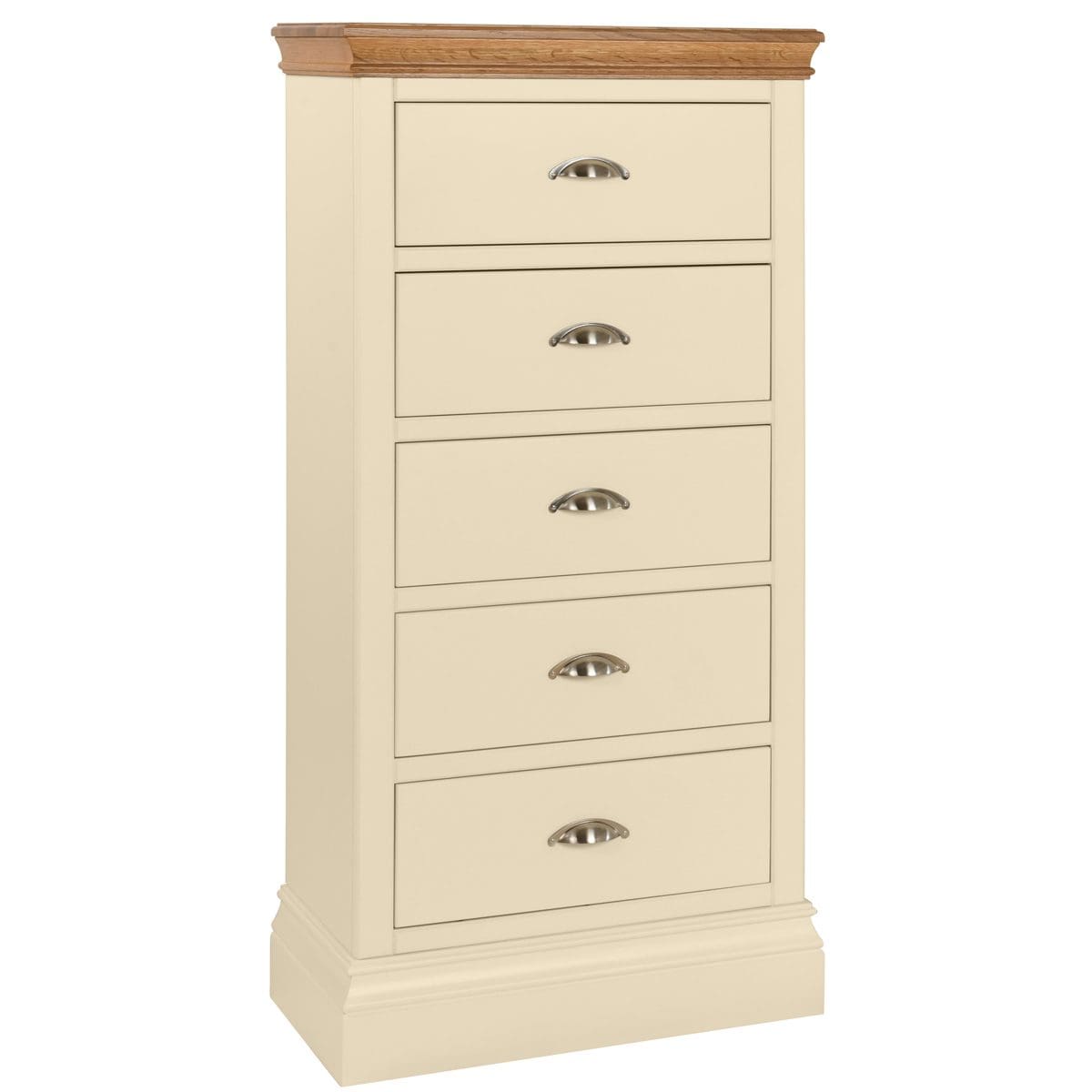 Maine 5 Drawer Wellington in Ivory