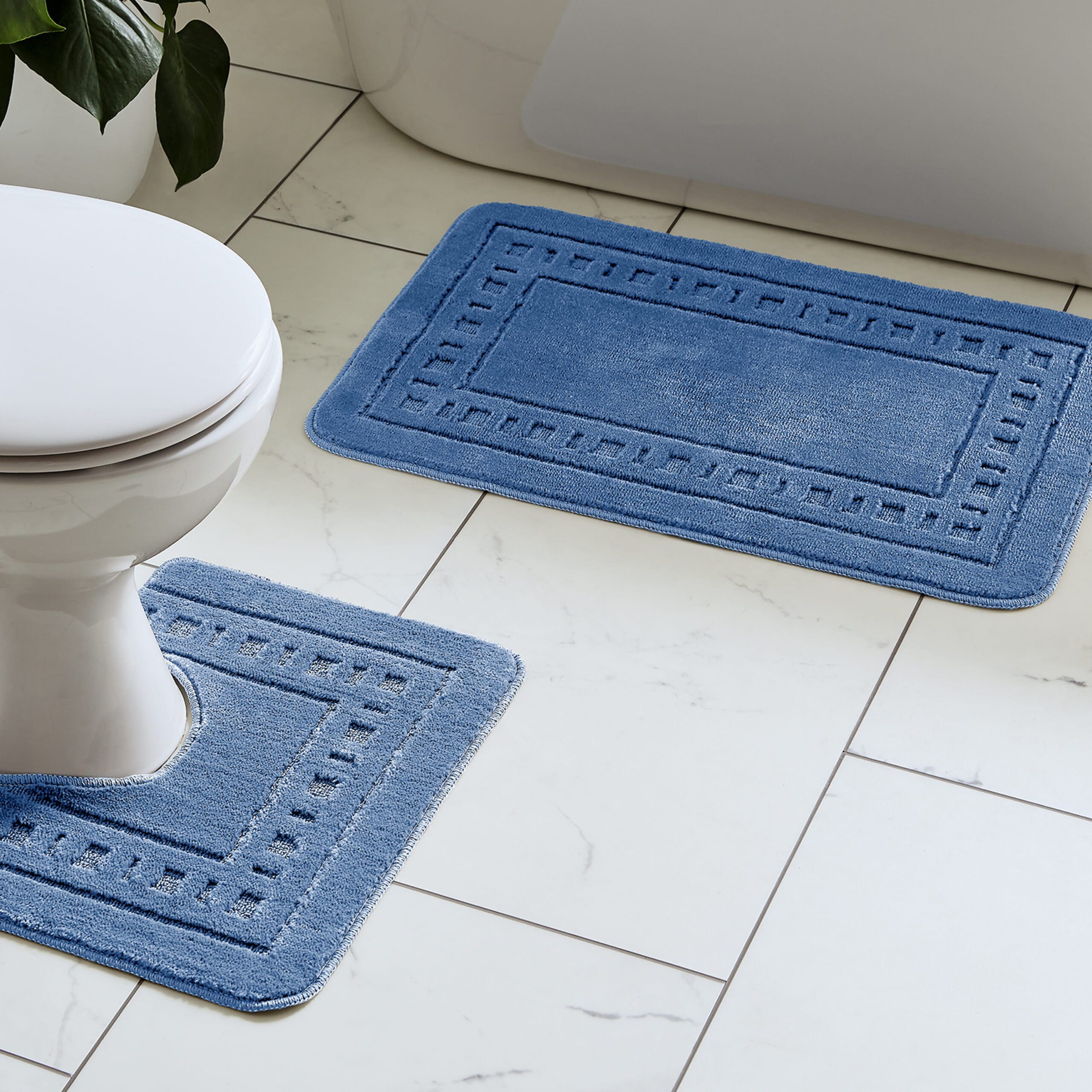 Catherine Lansfield Armoni Bath Set in Blue
