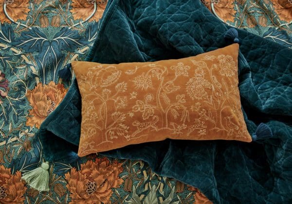Morris & Co Honeysuckle & Tulip Cushion - Image 2