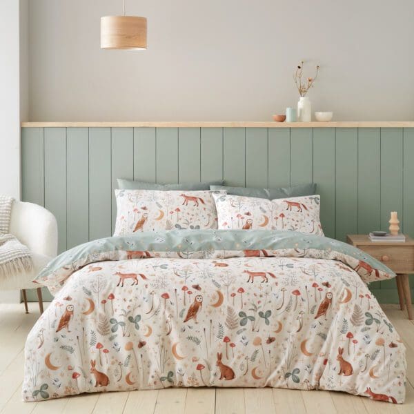 Catherine Lansfield Enchanted Twilight Natural Duvet Set Single