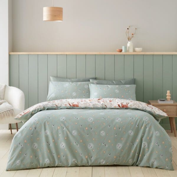 Catherine Lansfield Enchanted Twilight Natural Duvet Set Single - Image 2