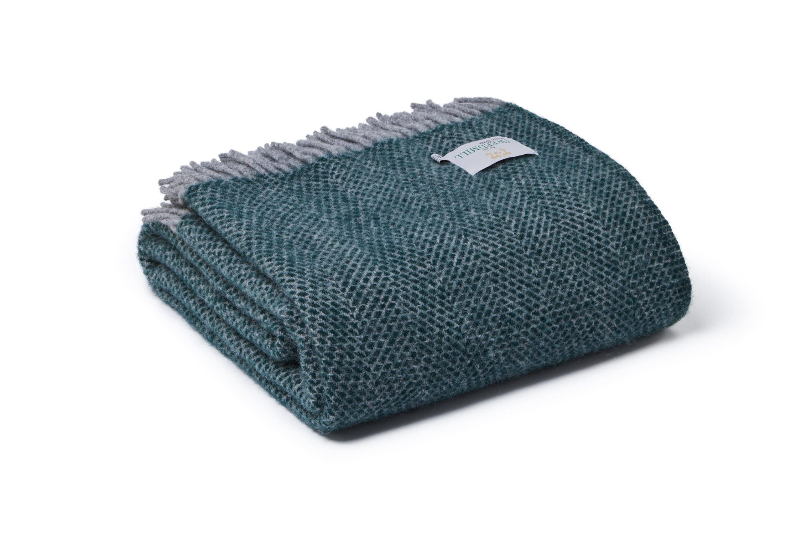 Tweedmill Wool Extra Large Beehive Emerald and Grey