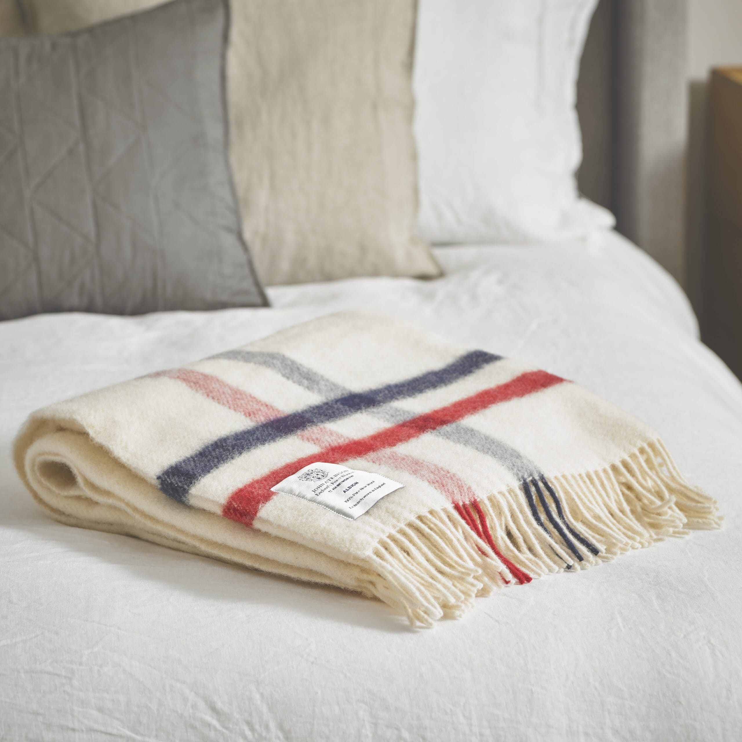 John Atkinson by Hainsworth Pure Wool Throw – Albion - Image 2