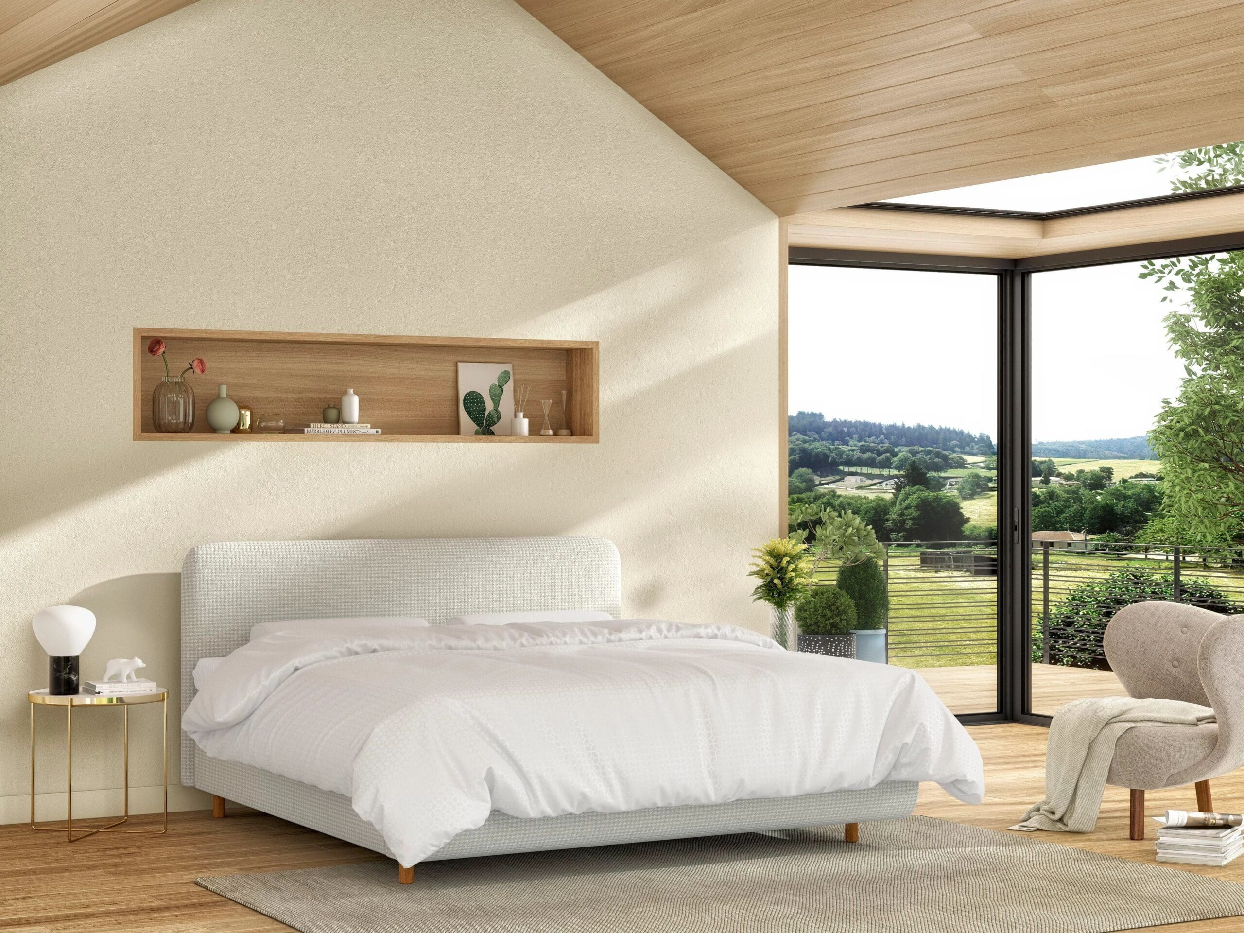 Tempur Arc Static Disc Bed with Form Headboard