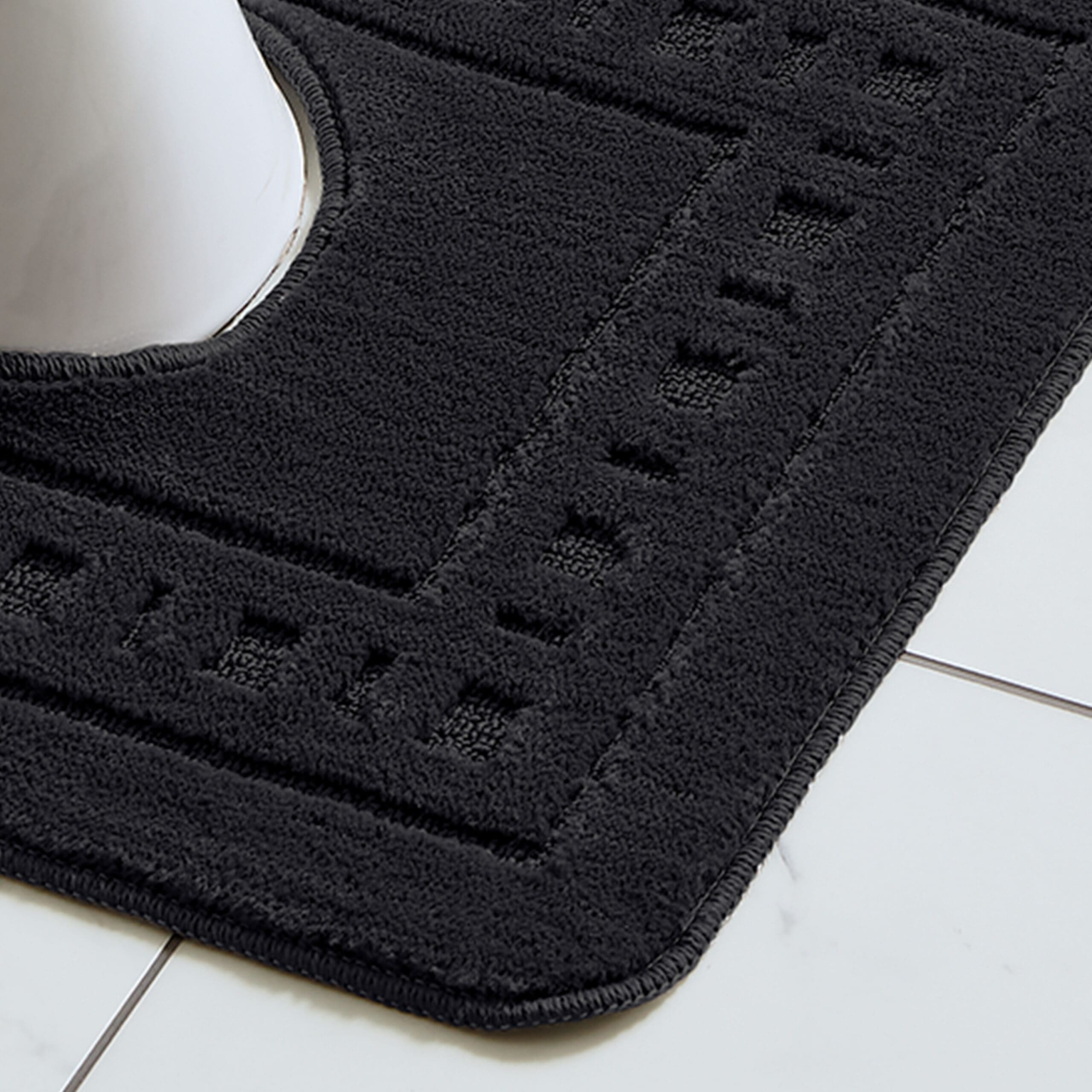 Catherine Lansfield Armoni Bath Set in Black - Image 3