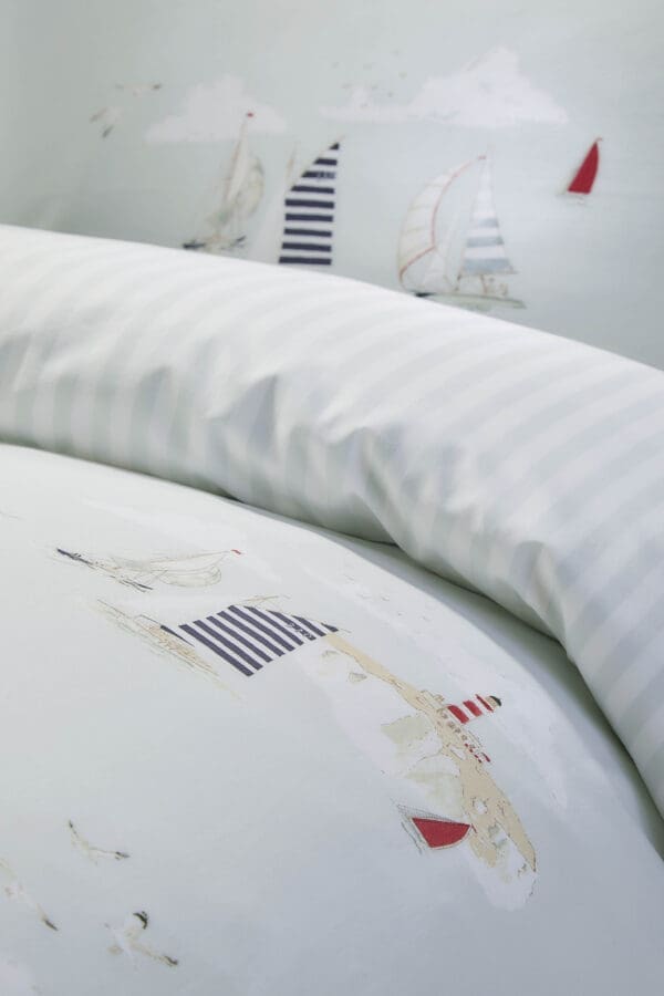 Sophie Allport Coastal Boats Duvet Set King - Image 3