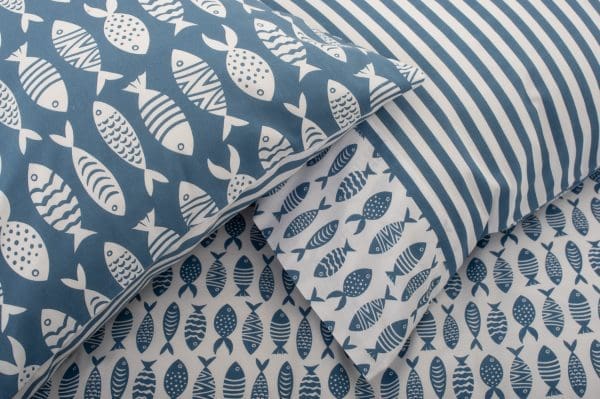 Lobster Creek Small Fish Duvet Set King - Image 5