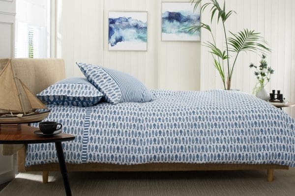 Lobster Creek Small Fish Duvet Set King - Image 2