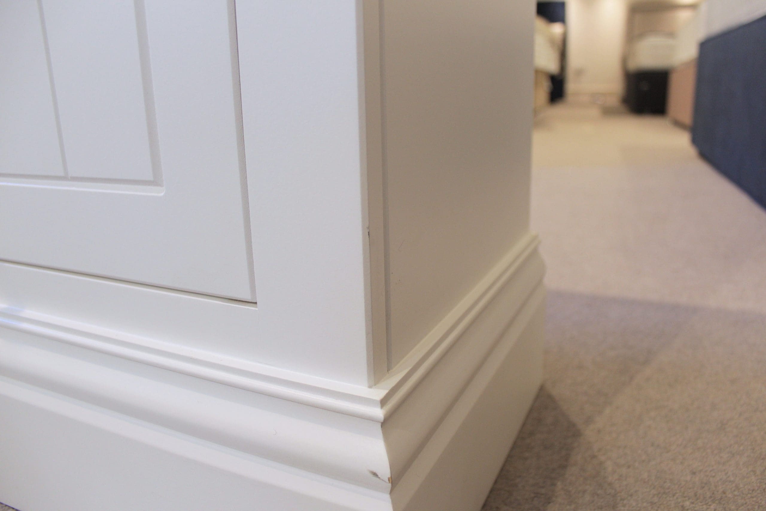 Ex Display - New England Small One Door Open Shelf Bedside Cabinet - Image 6