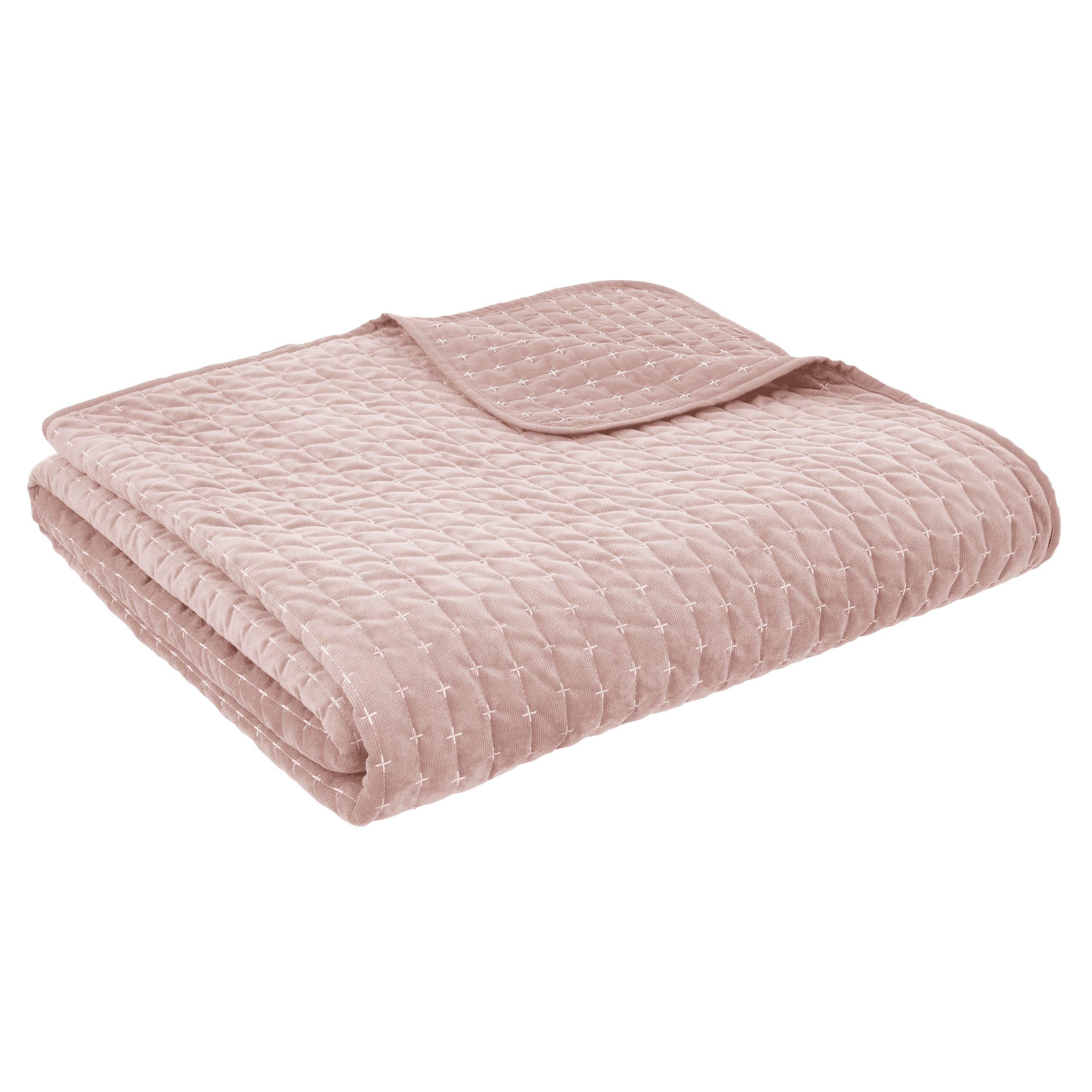 Bianca Attica Velvet Bedspread in Pink - Image 3
